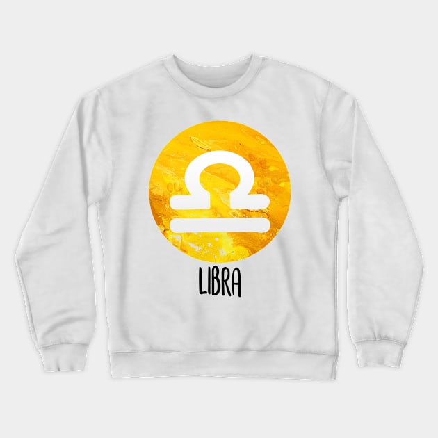Libra Zodiac Sign Crewneck Sweatshirt by xesed